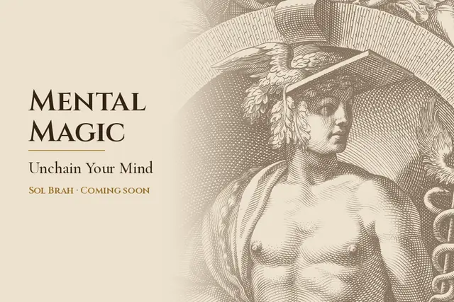 Mental Magic course cover: an engraving of Mercury with the caduceus