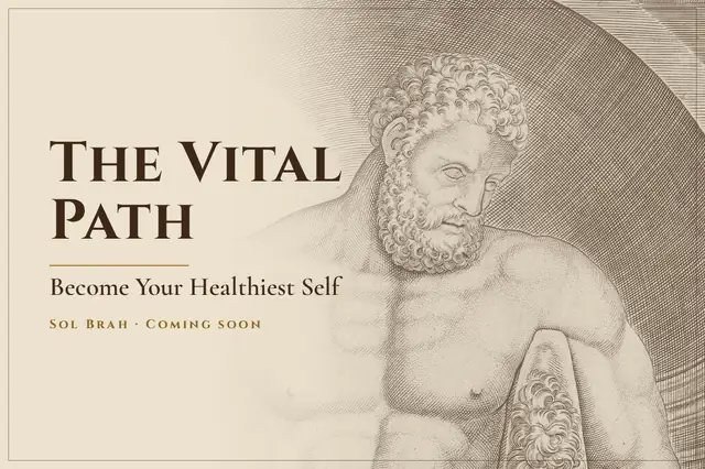 The Vital Path course cover: Farnese Hercules engraving